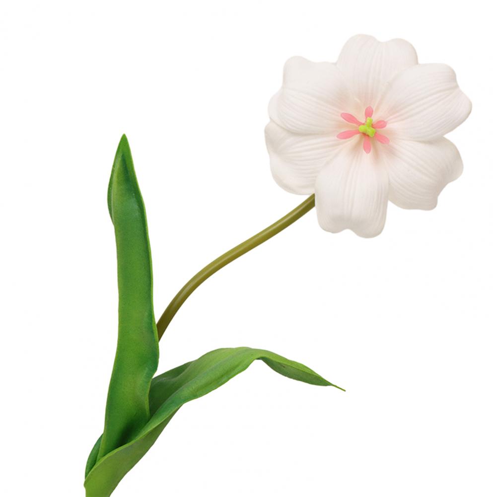 5 stk Simulerte Tulipaner Bukett Realistiske Falske Blomster Hjemmedekor Kunstig Tulipanarrangement med Bøyelige Stengler