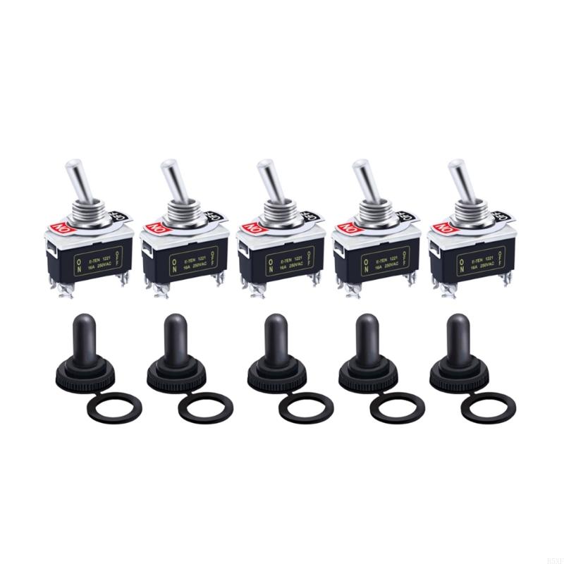 2025 New 12mm Mount Marine Toggle Switches 15A 250VAC SPST Waterproof for Yacht Car DIY