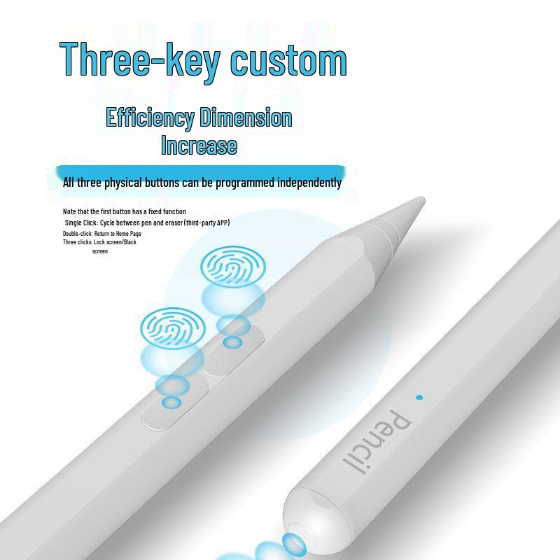 2nd Gen Magnetic Stylus Pen for iPad - Fine Tip, Tilt & Pressure Sensitive