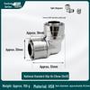 Euro Standard 90-Degree Push-Fit Elbow Fittings for Aluminum-Plastic Underfloor Heating and National Standard 1620 Water Pipes