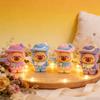 Neue Mini-Heilungs-Beflockungs-Capybara-Ornamente Mit Hut, Fidget-Kompression DIY-Spielzeug, Heim-Schreibtisch-Büro-Dekoration Kreatives Geschenk