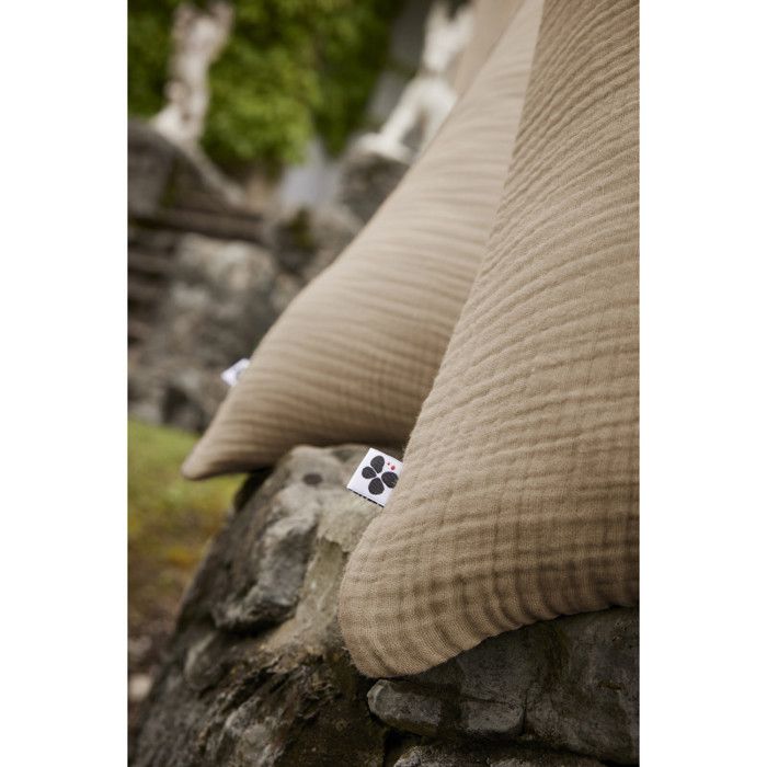"Ina" Pillowcase, All Sizes, "Quadruple Cotton Gauze" Butterfly Effect - Ina String - Pillowcase 80 X 80 Cm