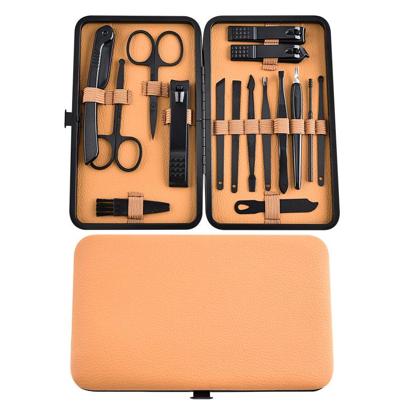 High-End 24-Piece Grooming Set: Nail Clippers, Manicure, Pedicure, Ear Pick, Cuticle Remover.