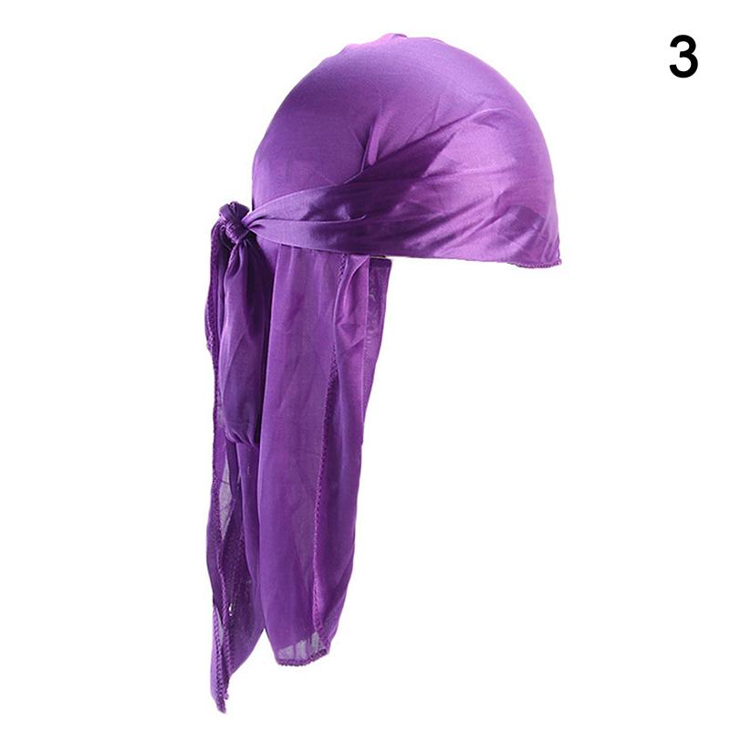 Unisex Menn Kvinner Bandana Durag Hodeplagg Hodeplagg Silke Piratlue Wrap Hatter