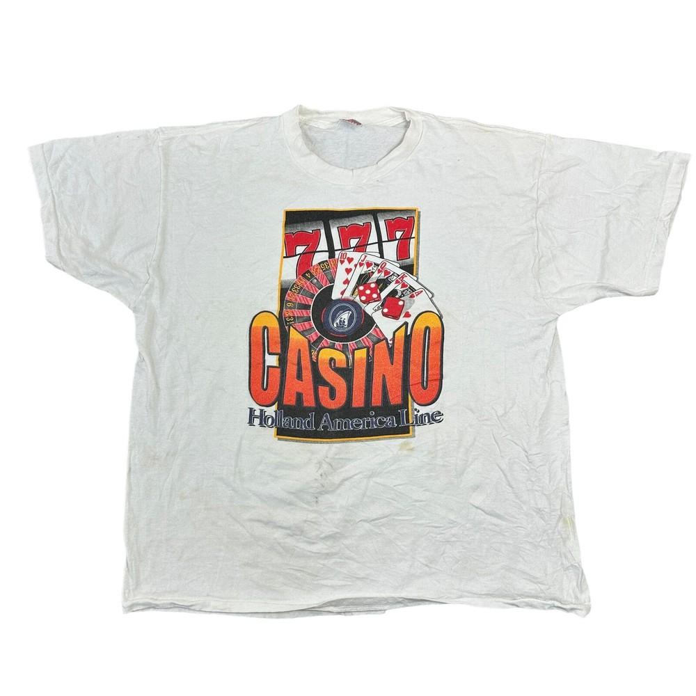 

Vintage Graphic Print T-shirt 90s USA Fruit Of The Loom White Mens L