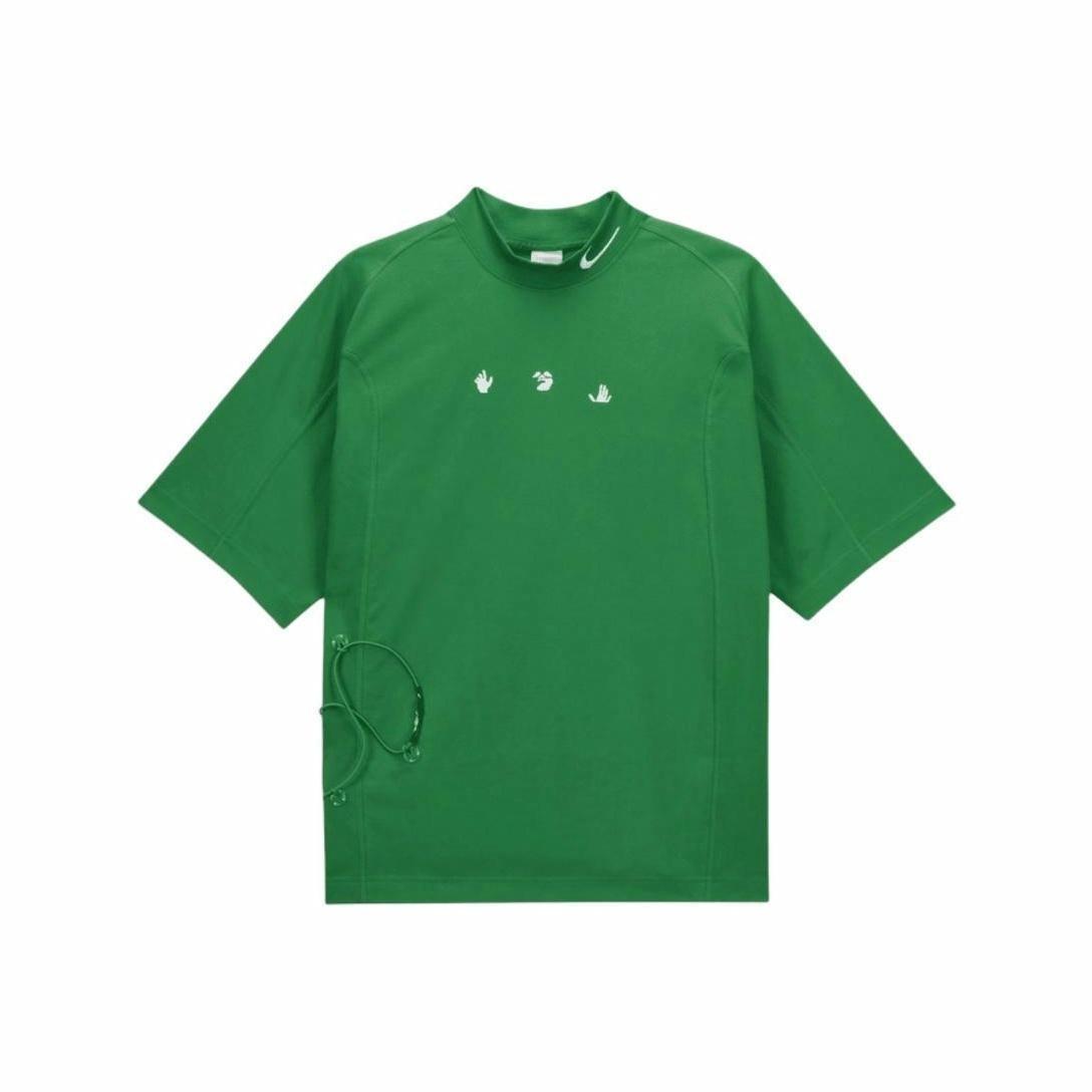 Nike Logo Print Breathable Dopamine Short-Sleeve T-Shirt for Men Green XL