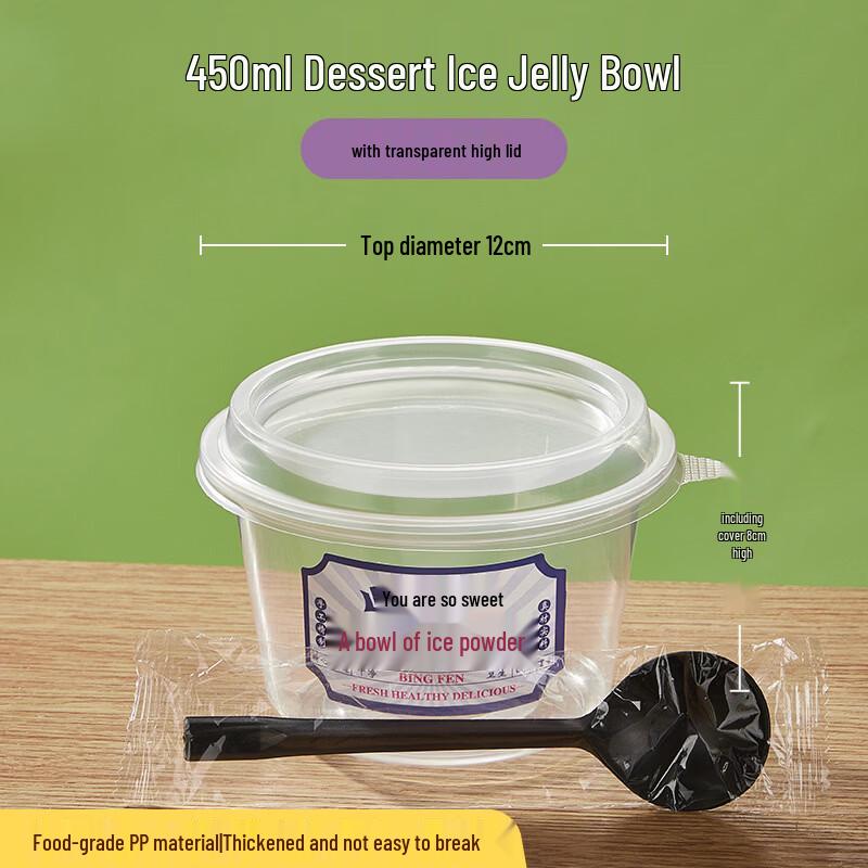 Yangge Disposable Round Dessert Box with Lid
