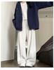 Women's 2024 Winter Fleece-Lined American Style Sweatpants - Slimming Loose Fit, Straight & Wide Leg Joggers