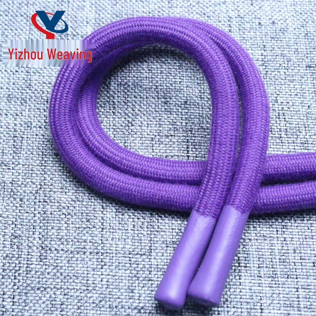 20-Color 8MM Resin Tip Drawstring for Hoodies & Sports Pants - Polyester Cotton Blend