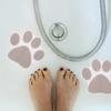 10pcs Anti-Slip Decorative Stickers Dog Paw Design For Bathtub Shower Kitchen Stairs Non Slip Grip Floor Decals Home Safety