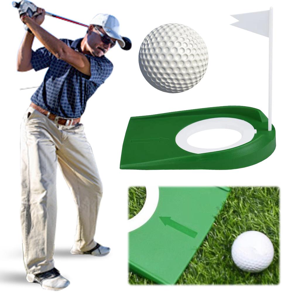 Golf Putting Cup Golf Training Putters Hole Golf Putting Disc Golfs Practice Hole Cups Auxiliary Tool for Home Office Yard Lawn