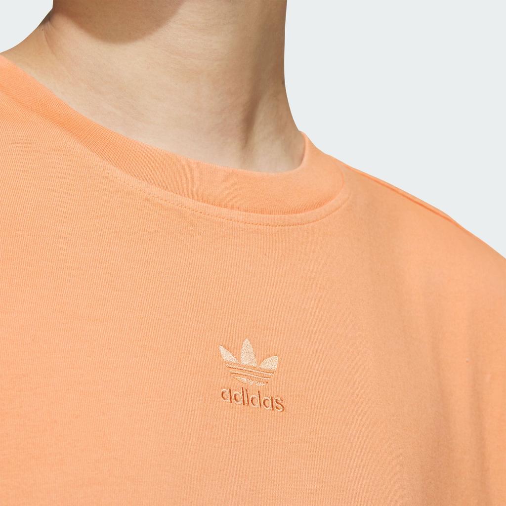 Adidas Originals Gradient Design Casual Crew Neck Short Sleeve Printed T-Shirt Unisex Tops Beige Pink White JG1525