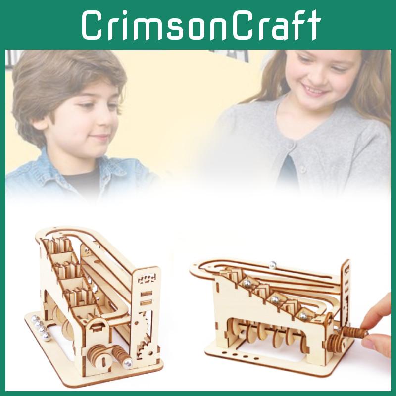 Wooden 3d Puzzle Roller Coaster Toy For Creative Mindful Play And Imaginative Learning