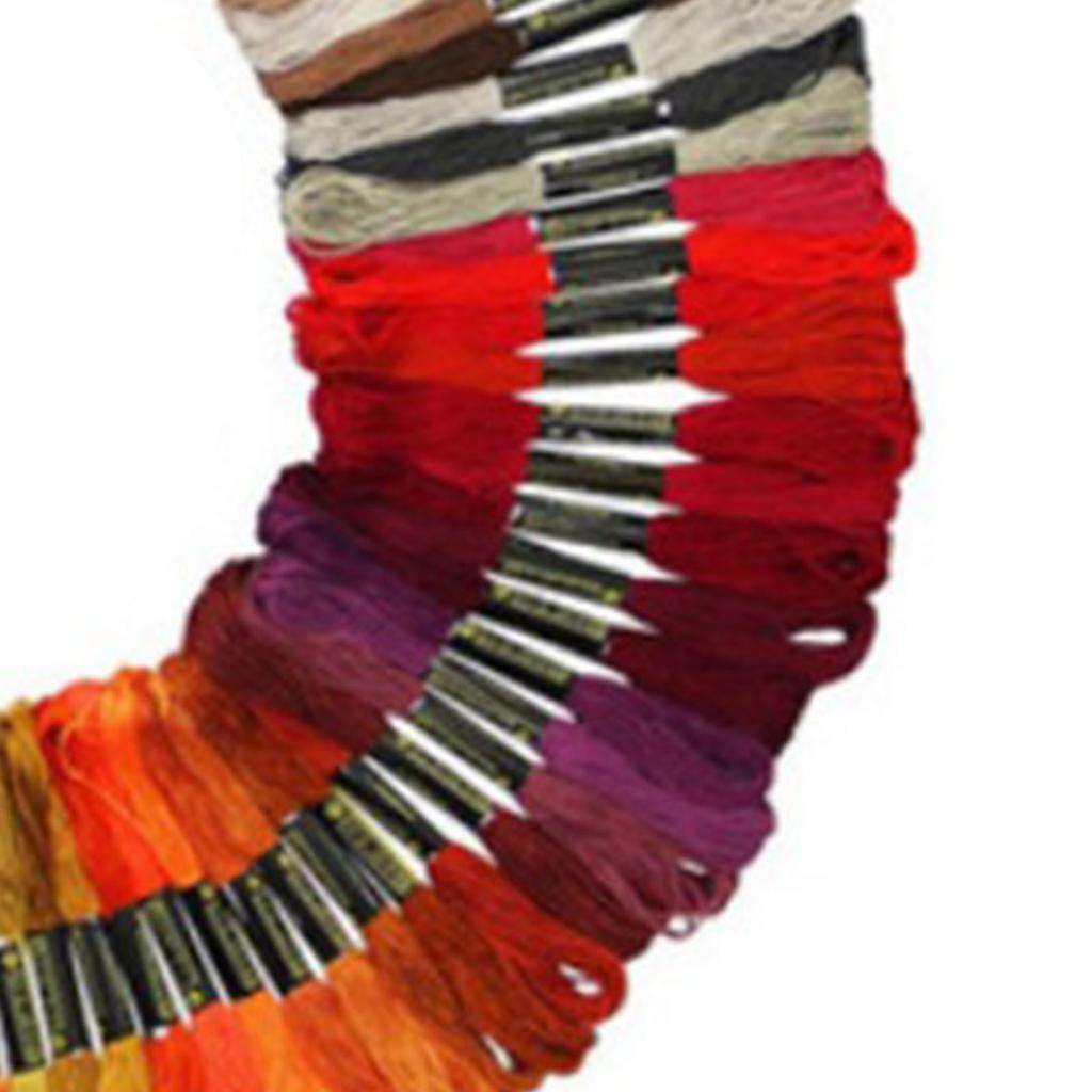 100 Colors Embroidery Floss Polyester Cotton Soft Colorful Embroidery Floss Thread for DIY
