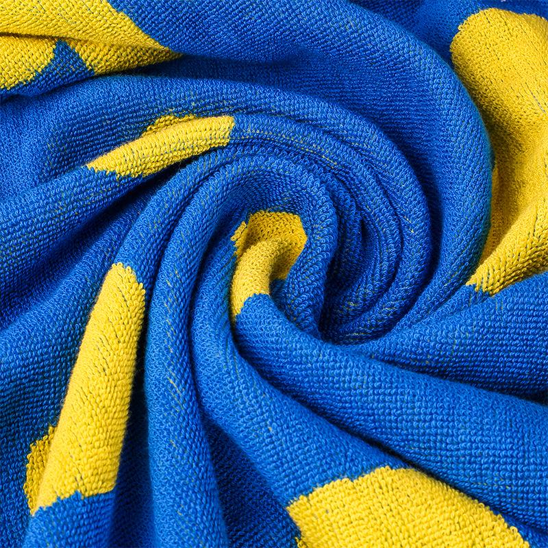 Jacquard 100% Cotton Bath Towel - Water Absorbent, Quick-Drying, Printed Design for Adults