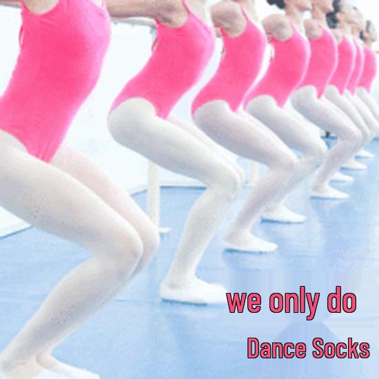 Children's Summer Thin Dance Socks: Girls' White 40D Tights & Leggings