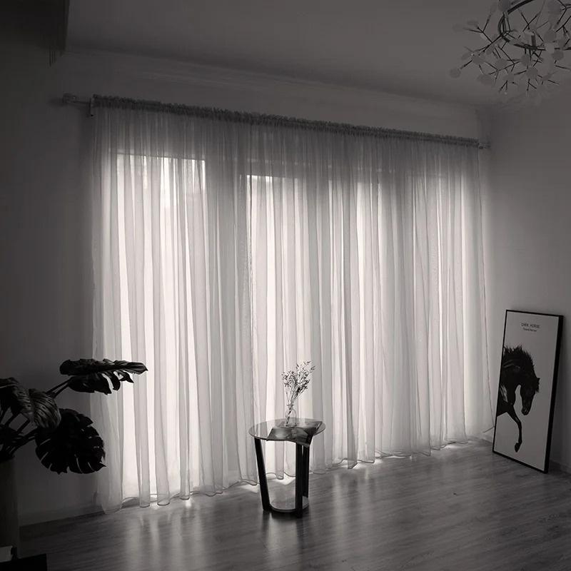 Couture Floating Panels - Architectural Grade Semi-Sheer for Modern Living Rooms Bottom Rail for Perfect Drape (Fits 0.5-1.2m Window Depth)