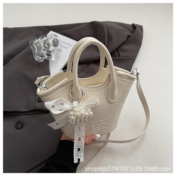 Premium Handbag Bag Women's 2025 New Fashion Versatile Foreign Style Bucket Bag Casual Simple Women's Messenger Bag