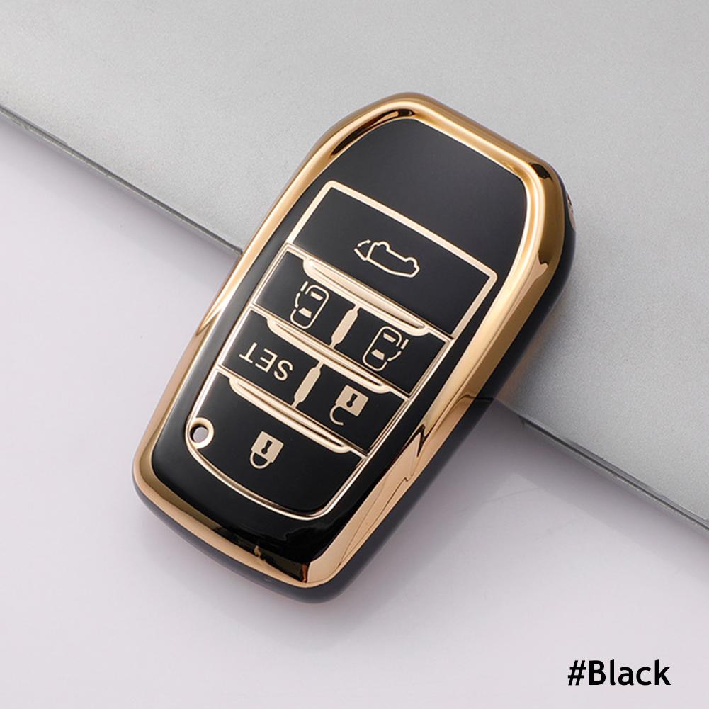 6 Button Car Key Case For Toyota Alphard PREVIA Voxy Noah Esquire Vellfire Harrier Shell Fob Holder Car Key Cover Key Shell