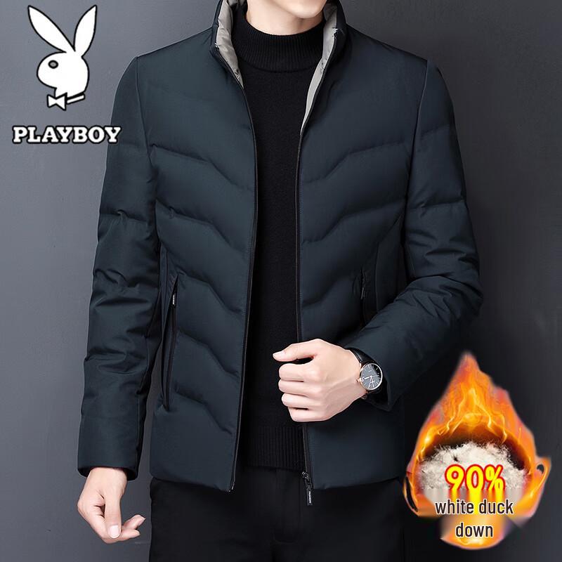 Playboy Men s Stand Collar Winter Down Jacket 180
