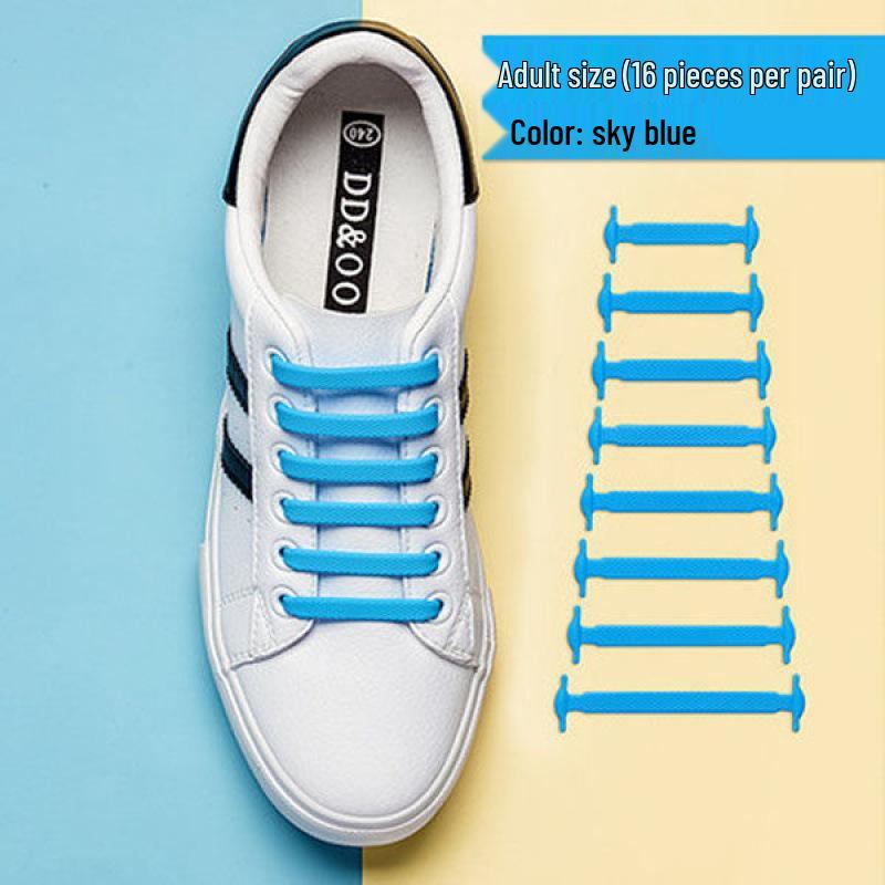 Versatile No-Tie Elastic Silicone Shoelace Buckle