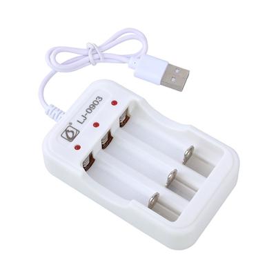 DC5V2A NiCd-NiMH Battery Charger 3-slot Intelligent Battery Charger with LED Indicator 3 Slots Independent Charging