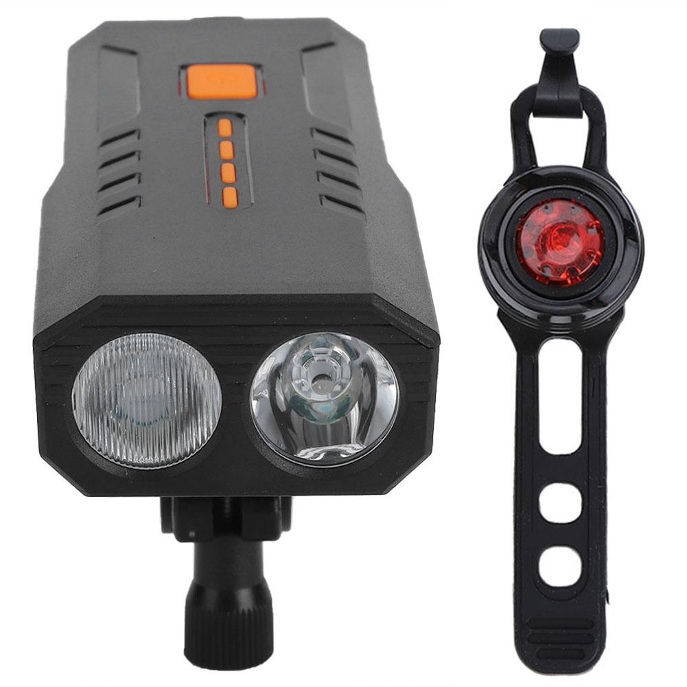 Portable USB Rechargeable Bike Front Light Bicycle Taillight Cycling Light Safety Flashlight