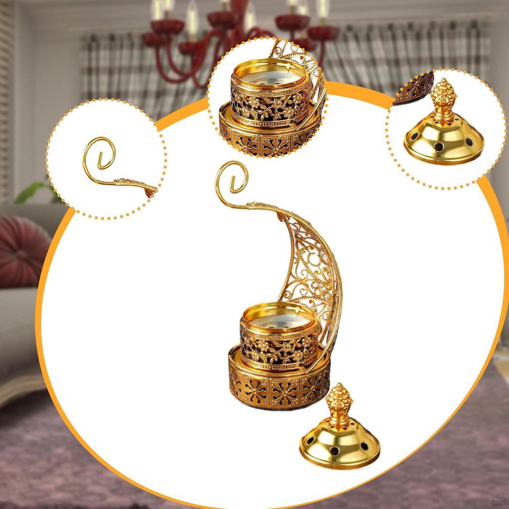 Burner Arabian Detachable, Censer, for Parties Tabletop Office Hotel