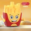 Puzzle French Fries Power Car Toy Education Press Inertia Pull Back Toy  Kids Gift