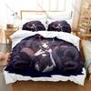 Popular Ninomae Ina'nis Duvet Cover + 2 Pillowcases, Tako Tentacle Design Bedding Set All Season Use for Ina'nis Enthusiasts