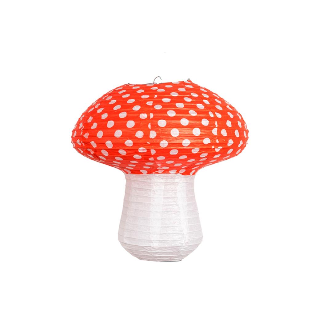 Birthday Party 3D Jungle Forest Backdrop Paper Lanterns Mushroom Hanging Decorations Party Supplies