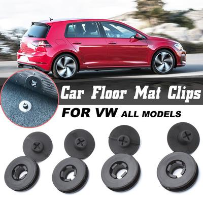 4pcs Car Floor Mat Clips For VW All Models Carpet Fixing Clamps Holders Fasteners Retainer Retention Anti Skid Buckles