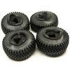 RC Car Inch 100mm Beadlock Wheel Rim Rubber Tire for Axial SCX10 Tamiya CC01 RC4WD D90 D110 RC Car Tire Parts Felgen Tyre 1.9 110 (4pcs)