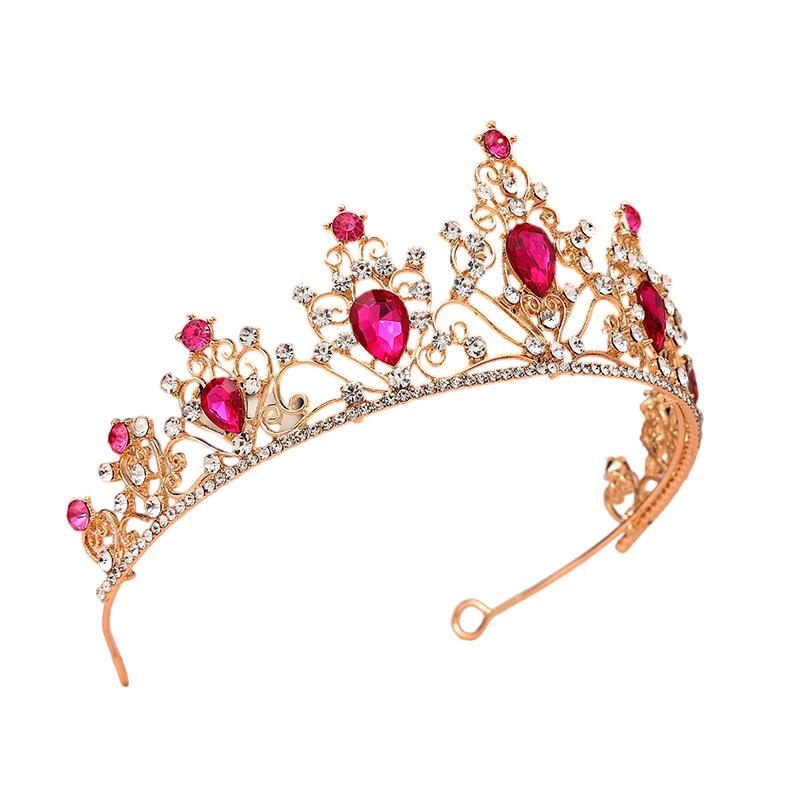 Bridal Tiara Crown Wedding Dress Hair Accessories Stage Host Welcome Baroque Queen Birthday Jewelry Women