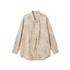 2026 Spring Floral Women's Elegant Loose Long Sleeve Top - New Chinese Style