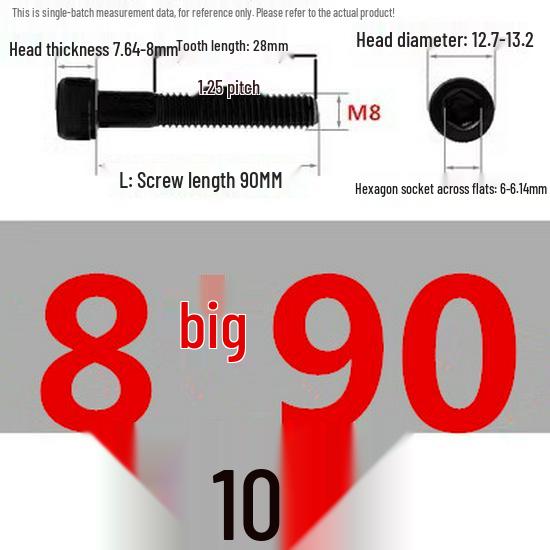 High-Strength Grade 12.9 Internal Hex Head Screws M1.4-M20