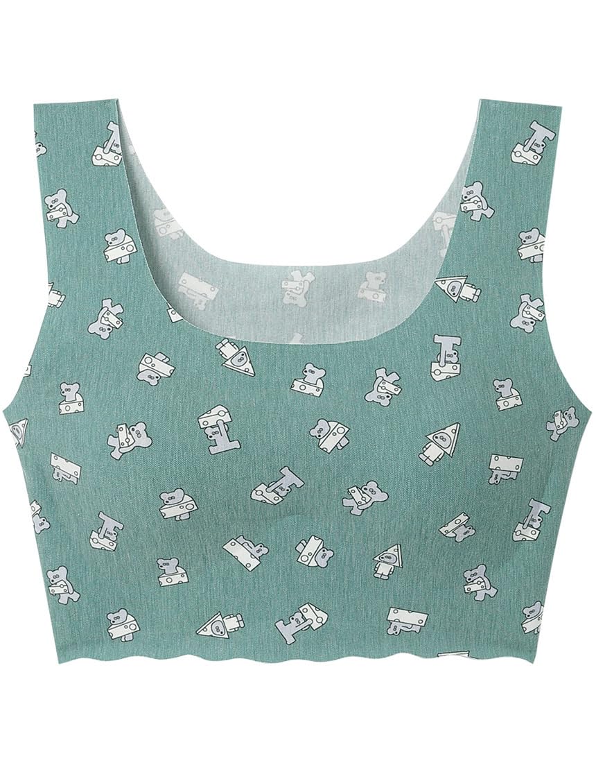 

бюстгальтер с плоской отделкой и силуэтом с Mouse для GR [Unnanacool] Полутоп без косточек трехмерный [Коллаборация ANDY] Бюстгальтер, беспроводной, BUN722,