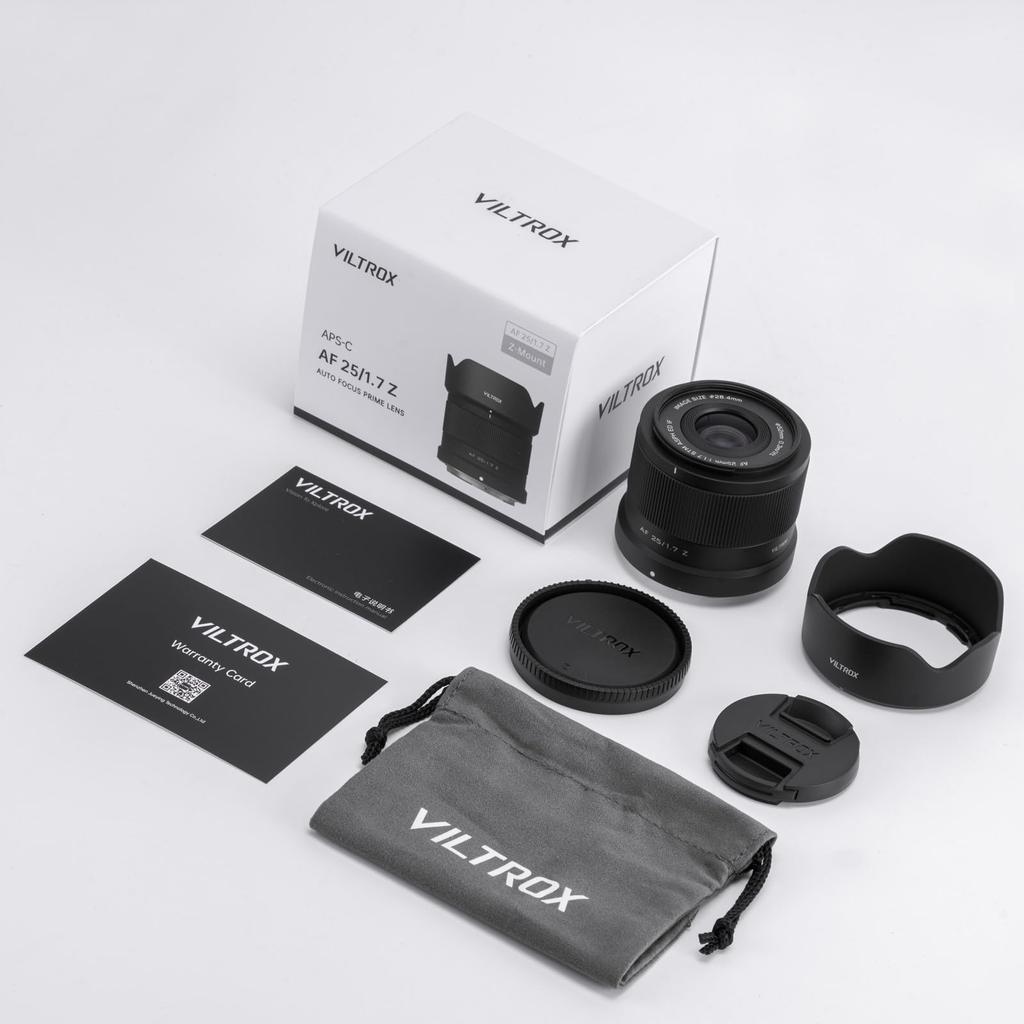 Viltrox 25mm STM Large Aperture Autofocus Prime Lens for Nikon Cameras Z6III F1.7 Z-Mount APS-C Z-Mount Z5, Z50, Z50II, Z6, Z6II, Z7, Z7II, ZFC, Z30,