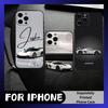 Capa de Celular KOENIG One Sport-Cars Para iPhone17,16,15,14,13,12 Plus,Max Silicone Macio Capa Preta