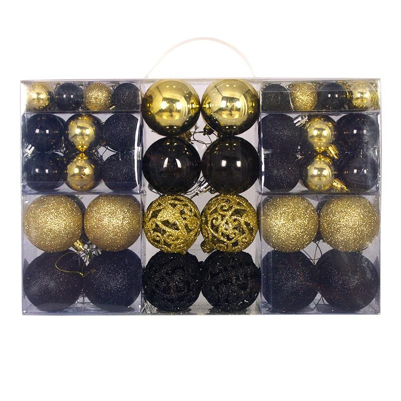 100Pcs Christmas Ball Ornaments Tree Decorative Shatterproof Decorations Hanging Xmas for Anniversary Wedding Party Holiday