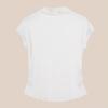 Plus Size Slimming Short-Sleeve Thermal Fleece T-Shirt for Women