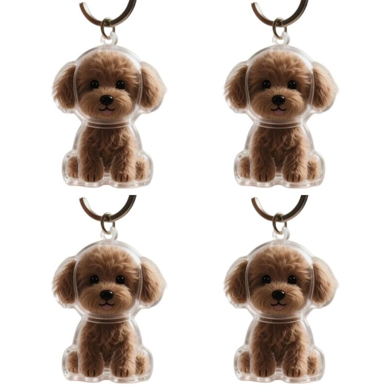 2/3/4/5/10Pcs Compacts Pet Keepsakes Keychain Builts In Hair Storage Case For Memorializing Cats Dogs Keepsakes Pendants