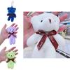 Super Soft Short Plush Teddy Bear Keyring Doll Toy