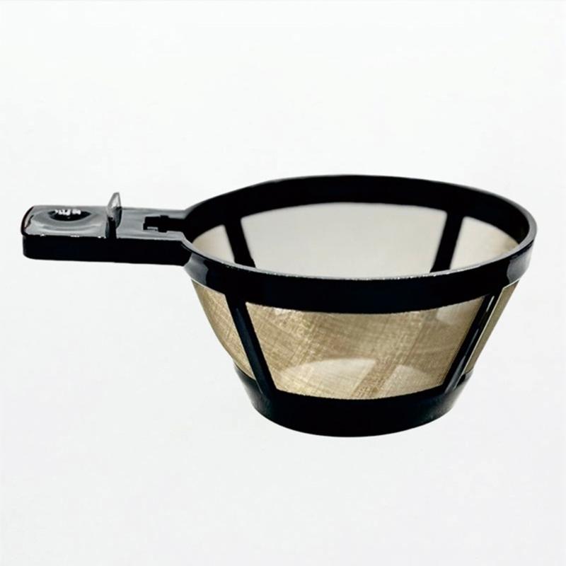 4 Stück Wiederverwendbarer Kaffeefilterkorb Metall Kaffeefilterkorb Sieb Hergestellt für Große Aromaextraktion