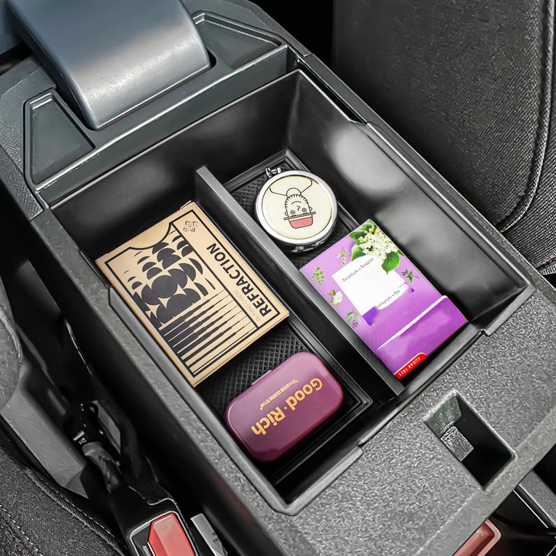 Double Layers Center Console Organizer Tray for   2024 2025 Ford Maverick Armrest Storage Box Car Storage Accessories