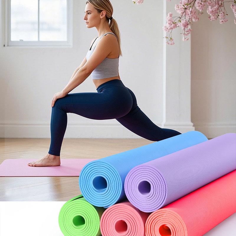 Nonslip Yoga Mat Thin Gym Mats Flooring Gymnastics Sport Mat Exercise Carpet Pilates Nonslip Yoga Carpet Mat Wide Ddyj06