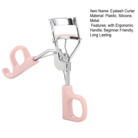 Precision Eyelash Curler with Ergonomic Handle Volumizing Eye Lash Curler Natural Long Lasting Lashes Curling Tools for Women Makeup