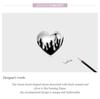 WOSTU 925 Sterling Silber Klassische Herzförmige Brennende Liebe Charm Bead Fit Original DIY Armband Armreif Schmuck Geschenk