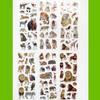10 Sheets/set Wildlife Wild Animals Scrapbooking Bubble Puffy Stickers Tigers Lions stickers Kawaii