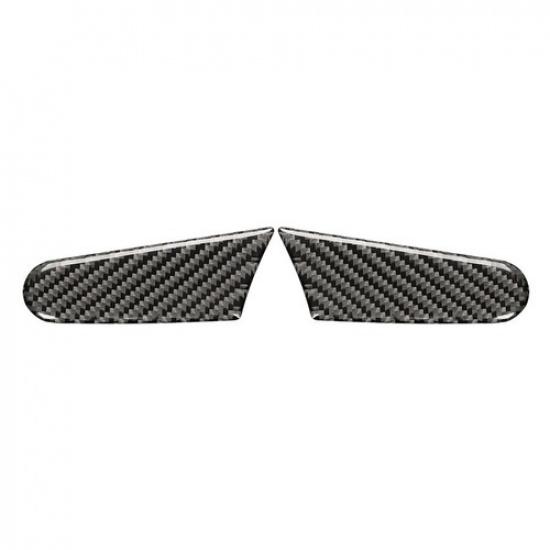 2pcs Soft Carbon Fiber Car Exterior Mirror Bottom Cover For Porsche Macan 17 19